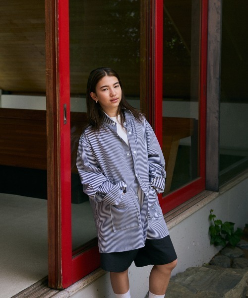 rehacer（レアセル） シャツ : Big Pocket Hickory Shirt Jacket