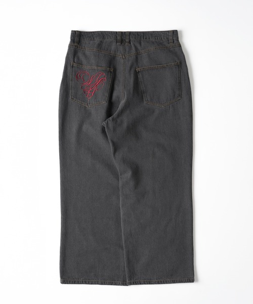 WISH FOR EVER ジーンズ HEART DESIGN WIDE DENIM / ハート
