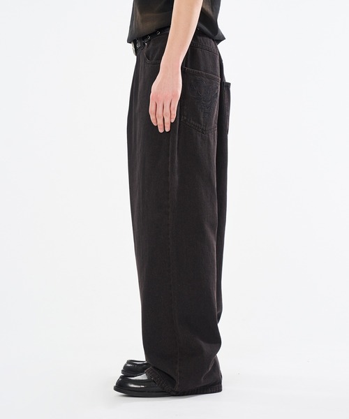 wish for everリジッドクラシックカーブデニム ブラック　黒 RIGID CLASSIC CURVE DENIM / リジッドクラシックカーブデニム
