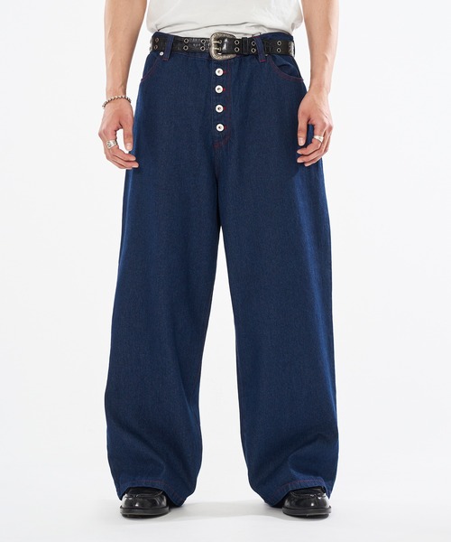 WISH FOR EVER ジーンズ HEART DESIGN WIDE DENIM / ハート