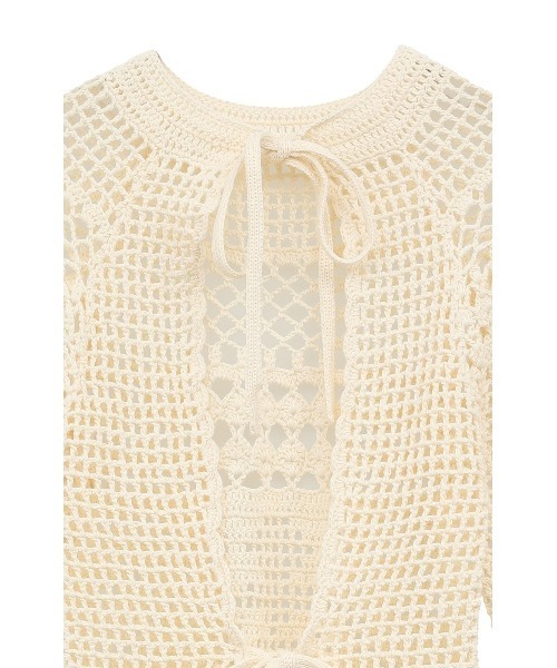 CLANE（クラネ） tシャツ CLANE/クラネ/BACK OPEN CROCHET KNIT TOPS