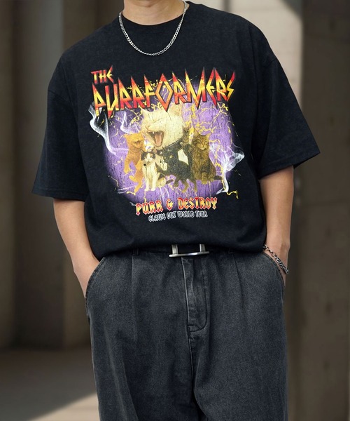 BURNER（バーナー） tシャツ 「GROOVY STORE」ヴィンテージ風 ワイドT