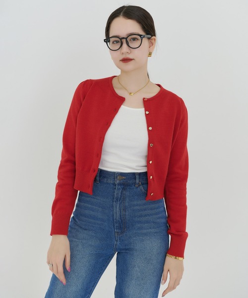 「TINA:JOJUN」 ニットカーディガン M ブラック レディース_画像2