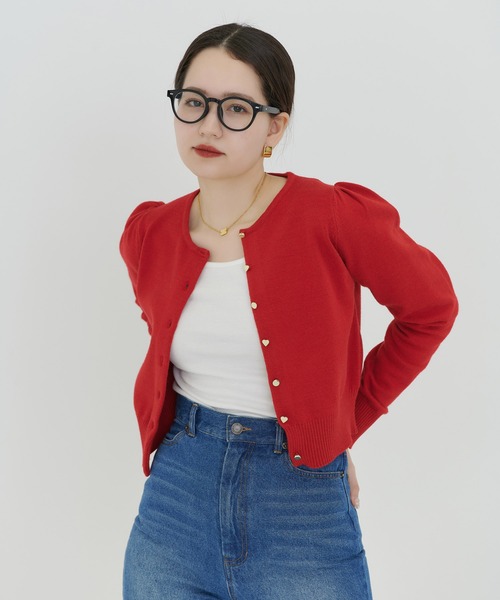 「TINA:JOJUN」 ニットカーディガン M ブラック レディース_画像4