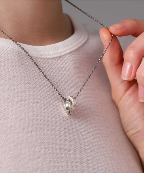 お得なセット価格 LION HEART 2連リングネックレス 袋付き お得なセット価格 LION HEART 2連リングネックレス ライオンハート