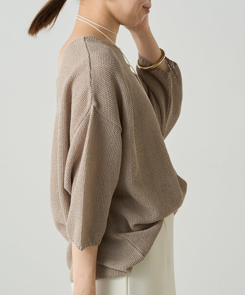 Loungedress ニット セーター 2WAY鹿子ニット レディース