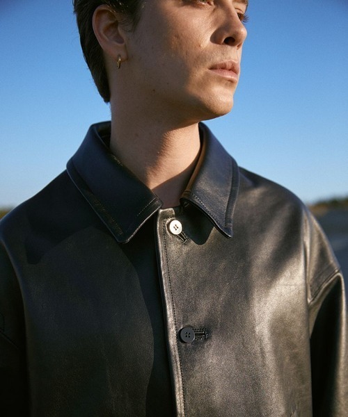 LIDnM（リドム） レザージャケット MEDIUM ブラック メンズ : ZOZOTOWN