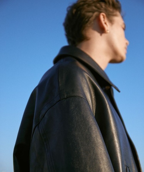 LIDnM（リドム） レザージャケット MEDIUM ブラック メンズ : ZOZOTOWN