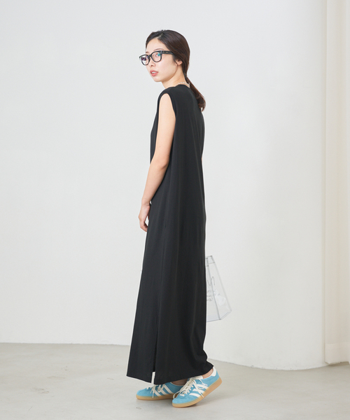IENA イエナ　ノースリーブワンピース IENA ワンピース ハイゲージノースリーブワンピース : ZOZOTOWN
