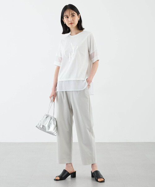 FORME　UVカットTシャツ　ホワイト　白　LADIES フィットTシャツ／バニラホワイト |イージーヨガ通販