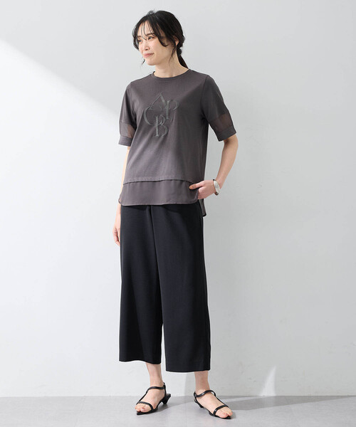 【新品未使用】amiu.c デザインTシャツ A/C DESIGN BY ALPHA CUBIC tシャツ 2025春夏「接触冷感・UV