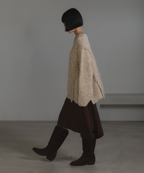 LOWRYS FARM（ローリーズファーム） ニット セーター 2WAYフリンジ