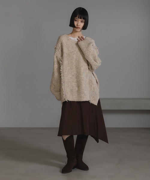 またまたまたさま　専用 LOWRYS FARM（ローリーズファーム） ニット セーター 2WAYフリンジ