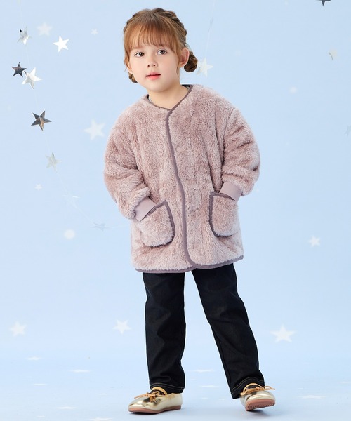 Combi mini ブルゾン アウター ボア あったかふわふわボアブルゾン