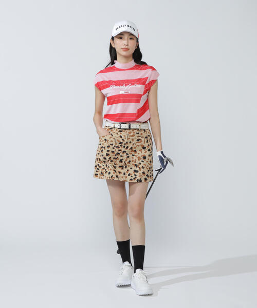 PEARLY GATES tシャツ 「PEARLY GATES」パイルボーダー フレンチ