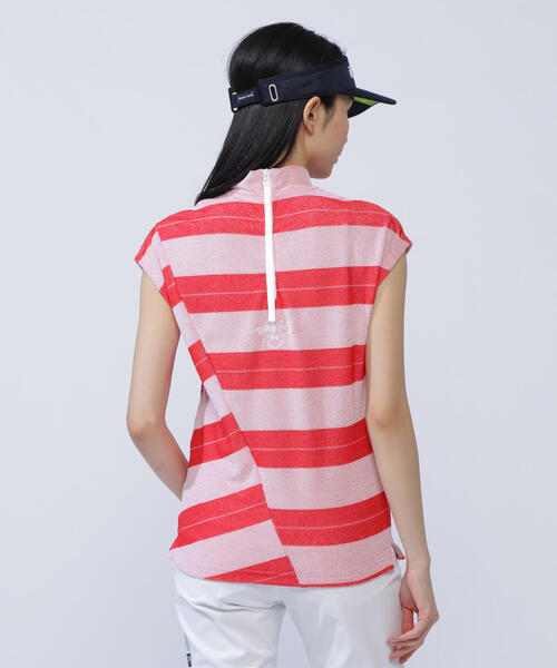 PEARLY GATES tシャツ 「PEARLY GATES」パイルボーダー フレンチ
