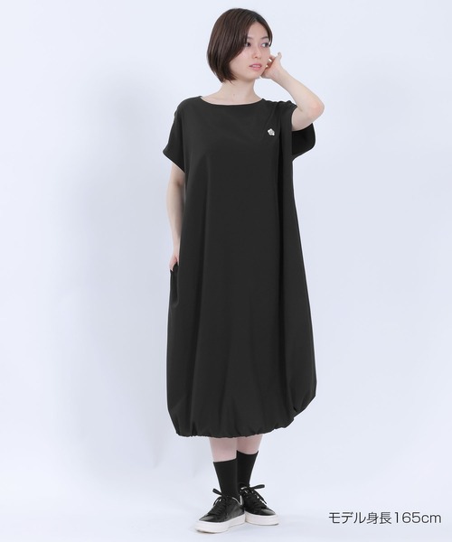 マリークワントᎢシャツワンピース マリークワント MARY QUANT ヘビーコットンMQロゴビッグ Tシャツ