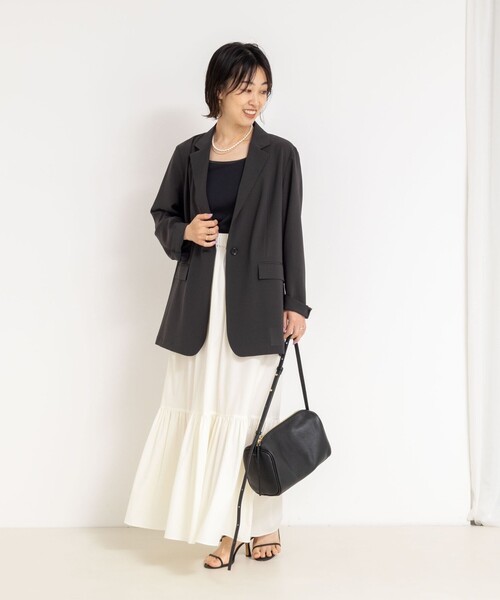 新品 NOLLEY'S ノーリーズ  シアー　ウォッシャブル　ジャケット　黒 ウォッシャブルリネン風シアージャケット | NOLLEY'S(ノーリーズ