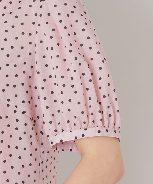 TO BE CHIC トゥービーシック ランダムドット ピンタックブラウス ランダムドット ピンタックブラウス(トップス)｜TO BE CHIC(トゥー