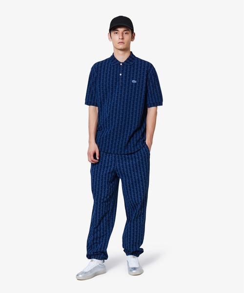 LACOSTE（ラコステ） ポロシャツ インディゴ鹿の子地ポロシャツ メンズ