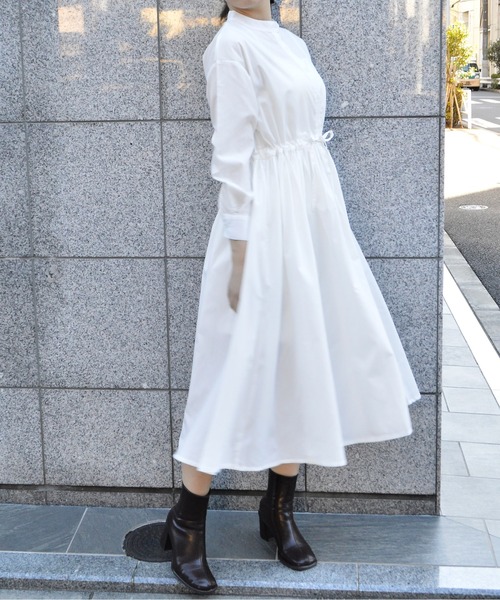 ＆soiree（アンドソワレ） シャツワンピース 「＆soiree」タック入り