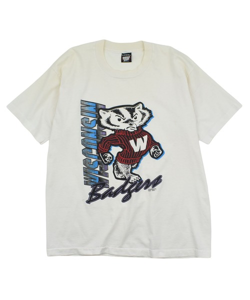 SCREEN STARS tシャツ 「USED」90's “Wisconsin” カレッジ T