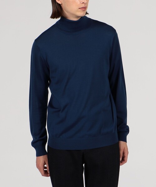 「TOMORROWLAND」 タートルネックニット X-SMALL ブルー メンズ_画像7