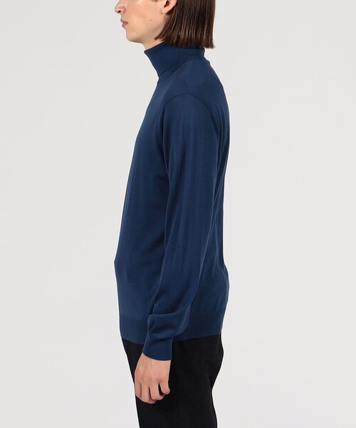 「TOMORROWLAND」 タートルネックニット X-SMALL ブルー メンズ_画像9