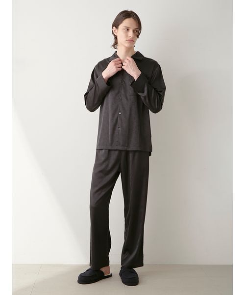 gelato pique【JOEL ROBUCHONサテンジャガードロングパンツ gelato pique（ジェラートピケ） パジャマ 「JOEL ROBUCHON」「HOMME