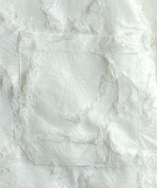 「Starting Over」 「HALHAM」7分袖シャツ X-LARGE ホワイト メンズ_画像7