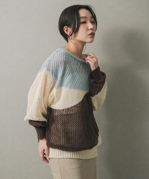 ニット/セーター patchwork mesh tops NEW PATTERN ALERT‼️20% Discount 🚨 This piece is called Openwork
