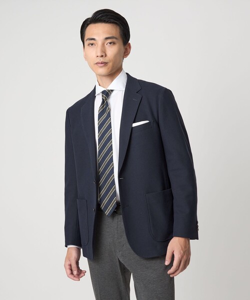 リチウムオム ピークドラペル2Bパイピングテーラードジャケット LITHIUM リチウムオム ピークドラペル2Bパイピングテーラードジャケット LITHIUM