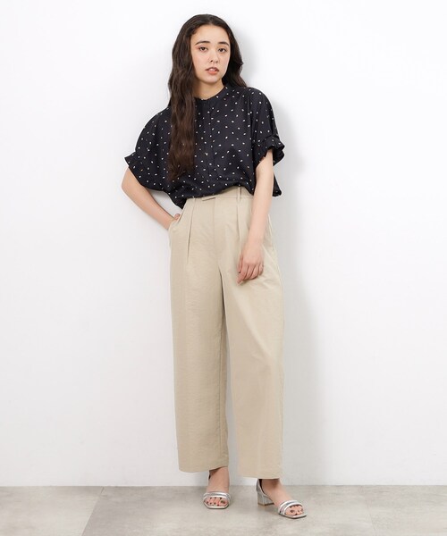 「OPAQUE.CLIP」 半袖ブラウス 38 ホワイト レディース_画像9