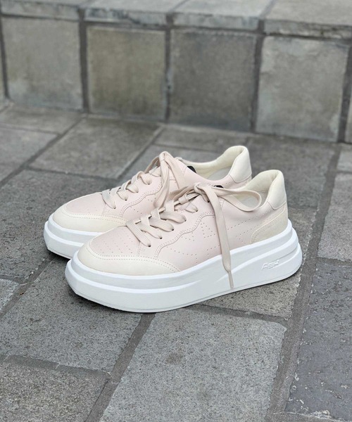 「ASH」 ローカットスニーカー 36 ホワイト×ピンク レディース_画像4