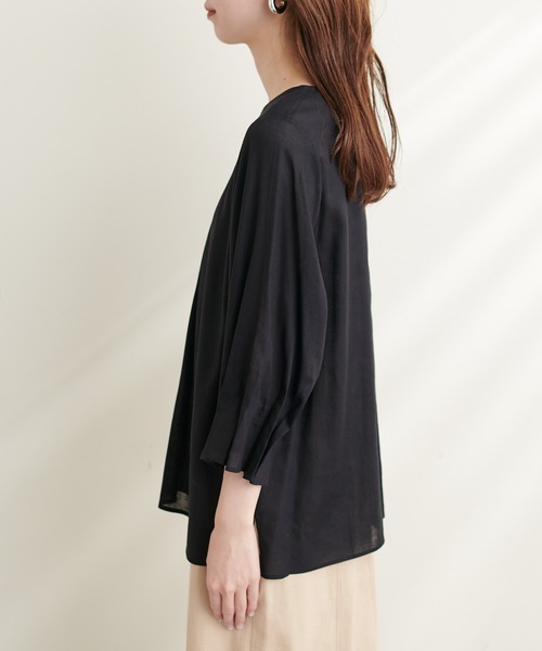 「natural couture」 7分袖ブラウス FREE ラベンダー レディース_画像8