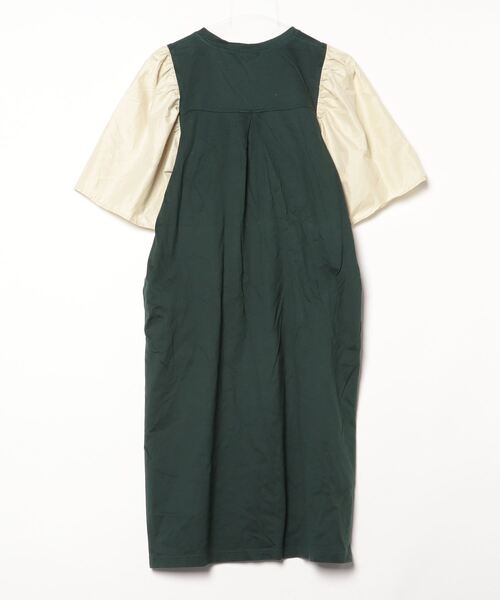 「NON TOKYO」 7分袖ワンピース FREE グリーン レディース_画像2