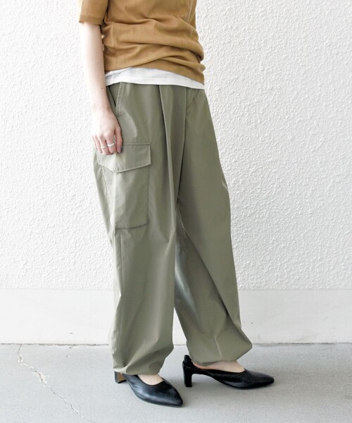 「SHIPS any」 カーゴパンツ 40 ブルー レディース_画像6