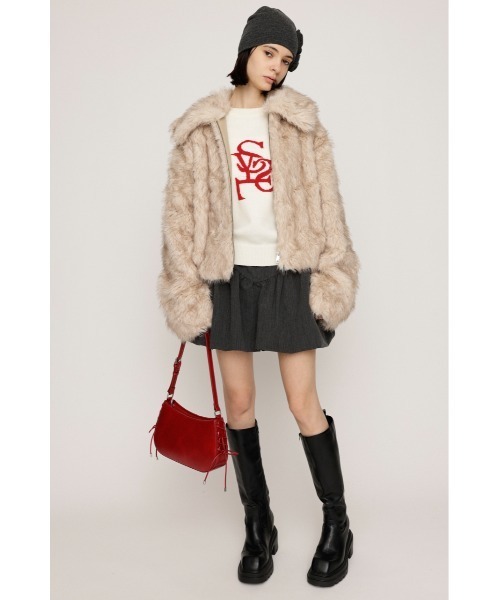 SLY ニット セーター LOGO JQ KNIT TOPS ロゴ ジャガード トップス 秋