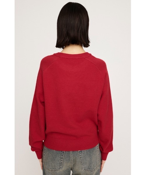 ニット/セーター logo cut knit tops SLY（スライ） ニット セーター LOGO JQ KNIT TOPS ロゴ ジャガード