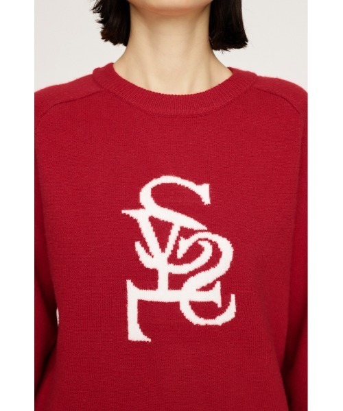 SLY（スライ） ニット セーター LOGO JQ KNIT TOPS ロゴ ジャガード