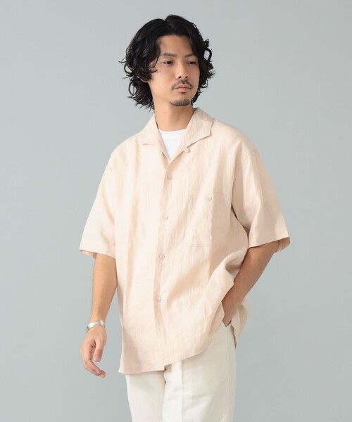 BEAMS F（ビームスF） シャツ *A VONTADE / リネン イタリアンカラー
