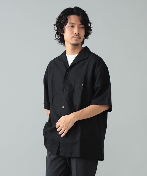BEAMS F（ビームスF） シャツ *A VONTADE / リネン イタリアンカラー