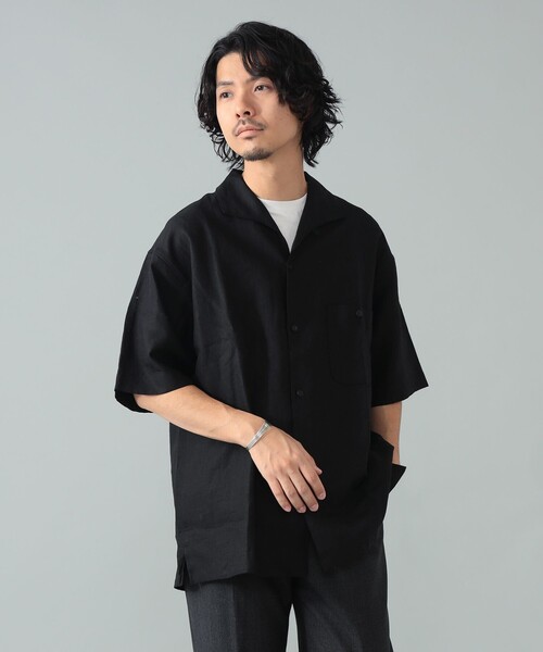 BEAMS F（ビームスF） シャツ *A VONTADE / リネン イタリアンカラー