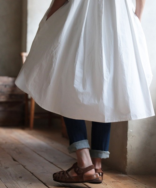 「soulberry」 半袖ワンピース 4L オフホワイト レディース_画像3