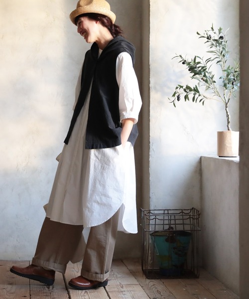 「soulberry」 半袖ワンピース 4L オフホワイト レディース_画像5