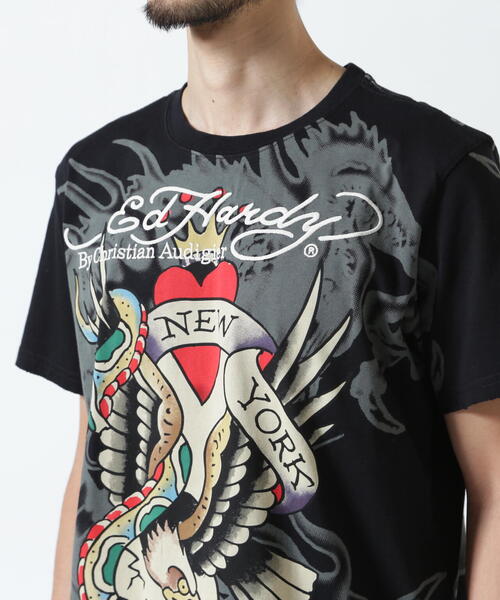 EDHARDYエドハーディー　マーメイド　スレンダーTシャツ　新品タグ付き　希少 Ed Hardy（エド・ハーディー） tシャツ ヴィンテージライク ロック