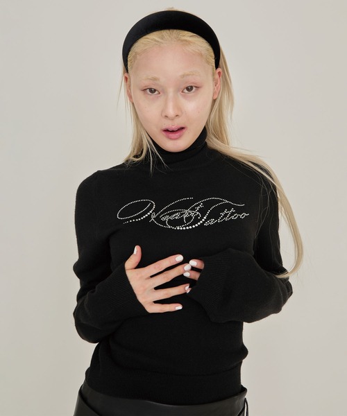 Heart Tattoo タートルネック ニット セーター Heart tattoo