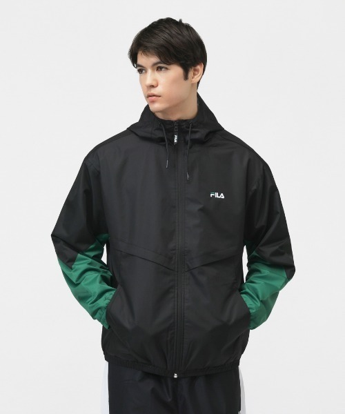 FILA（フィラ） ナイロンジャケット メンズ裏トリコット起毛ウィンド