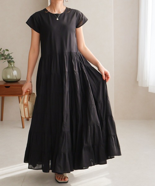 「Social GIRL」 半袖ワンピース M ブルー レディース_画像3