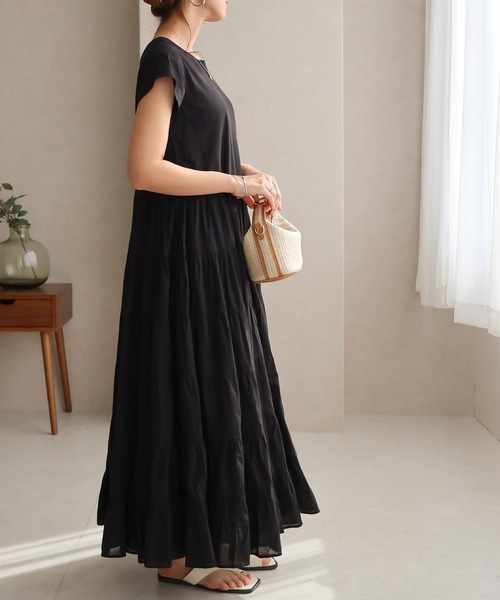 「Social GIRL」 半袖ワンピース M ブルー レディース_画像5